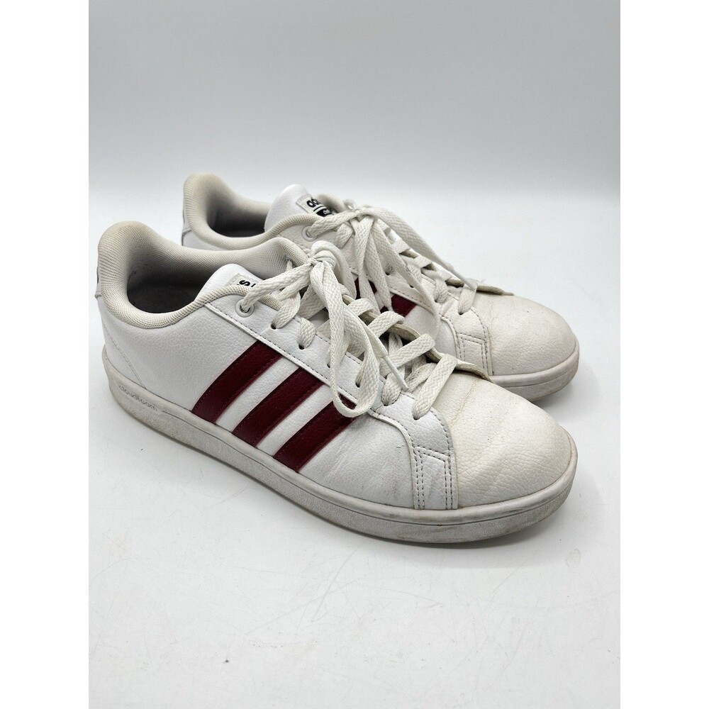 Adidas Womens Cloudfoam Advantage AC7736 White Casual Shoes Sneakers Size 8